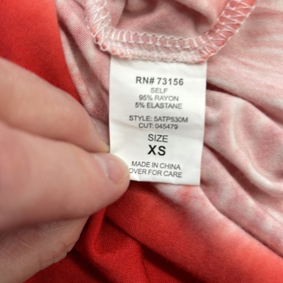 Athleta Orange and White Reef Print Tank Dress Size XS - Picture 9 of 10